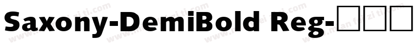 Saxony-DemiBold Reg字体转换